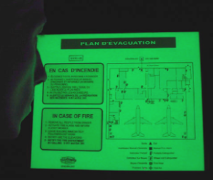 Many new building codes require the use of photo-luminescent materials for interior stairwells and emergency exits along with identifying fire extinguishers and other emergency aids. Contact us today with any questions regarding the use of photo-luminescent materials in your next project.