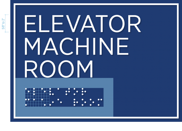 Additional details for room identification ADA signs (sight)