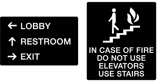 Category 2: Directional & Informational Signs