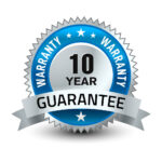 Our products are covered under a 10-year warranty guarantee
